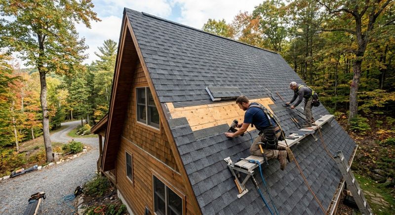 A Frame Roof Repair in Cumberland, MD