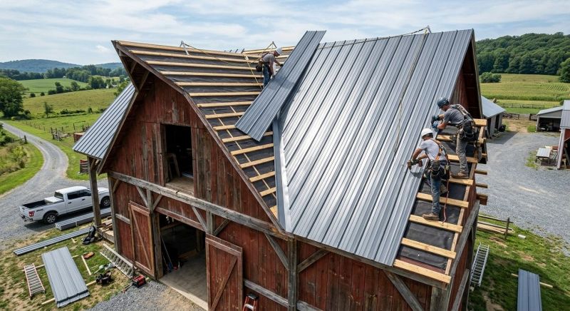 Barn Roof Installation in Cumberland, MD
