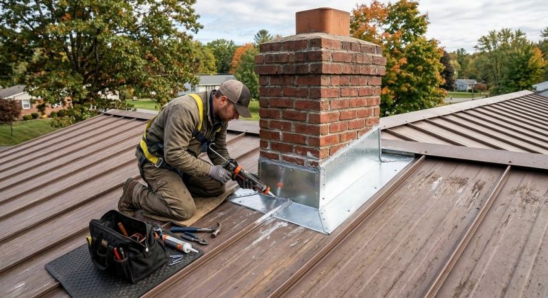 Metal Roof Flashing Repair in Cumberland, MD