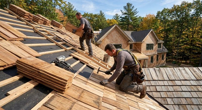 Natural Wood Roof Installation in Cumberland, MD