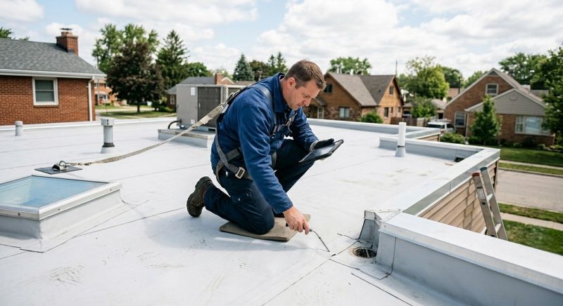 Rubber Roof Inspection in Cumberland, MD