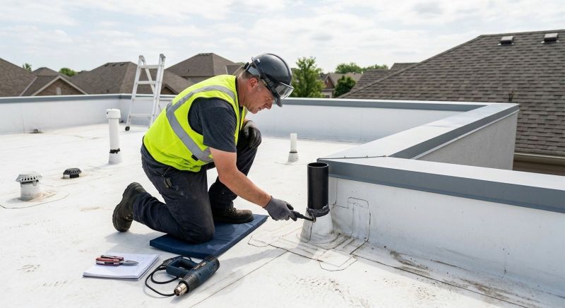 Rubber Roof Inspection in Cumberland, MD
