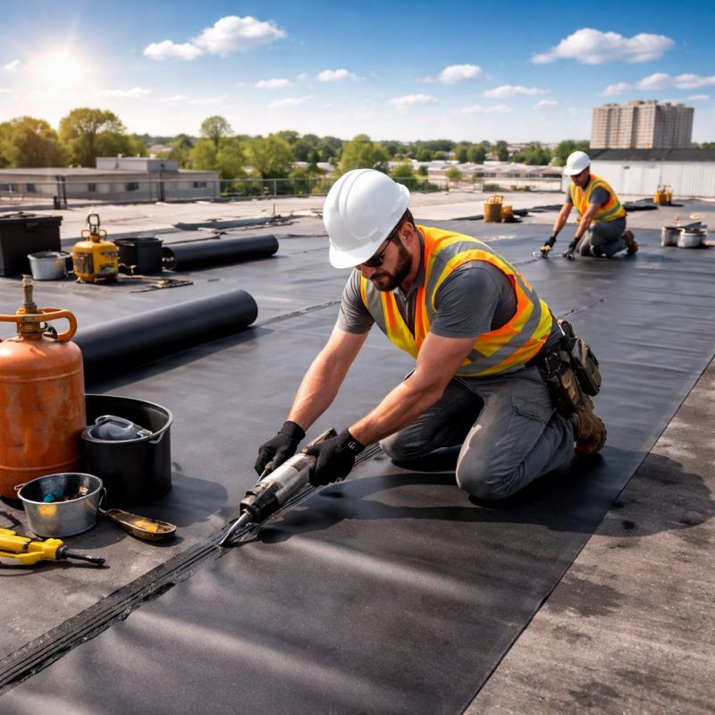 Rubber Roof Installation in Cumberland, MD