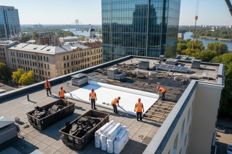 Single Ply Roof Replacement in Cumberland, MD