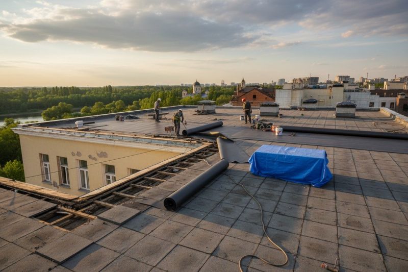 Single Ply Roof Replacement in Swanton, MD