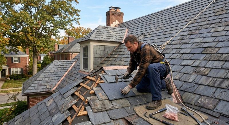 Slate Shingle Replacement in Cumberland, MD