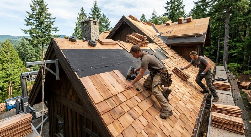 Wooden Roof Installation in Cumberland, MD